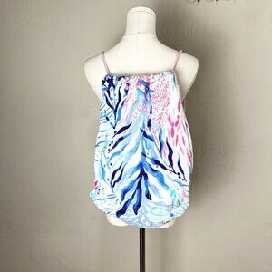 Lilly Pulitzer Towel Backpack Kaleidoscope Coral Beach Pool‎ Vacation Pink Blue